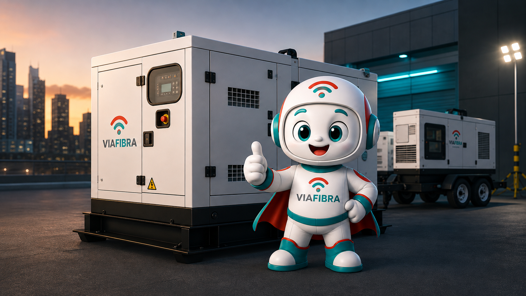 Servicio de alquiler de grupo electrógeno VIAFIBRA